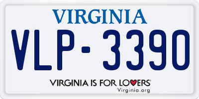 VA license plate VLP3390