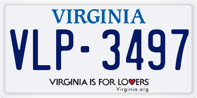 VA license plate VLP3497