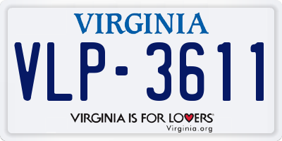 VA license plate VLP3611