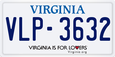 VA license plate VLP3632