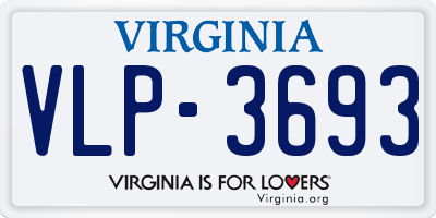 VA license plate VLP3693