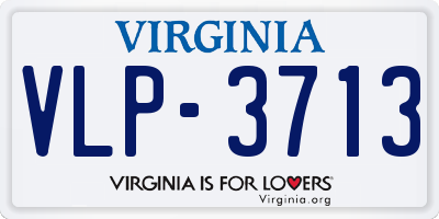 VA license plate VLP3713