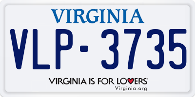 VA license plate VLP3735