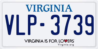 VA license plate VLP3739