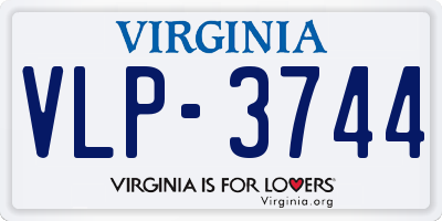 VA license plate VLP3744