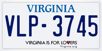 VA license plate VLP3745