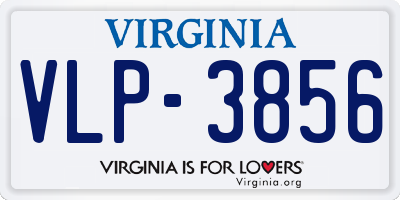 VA license plate VLP3856