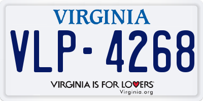 VA license plate VLP4268