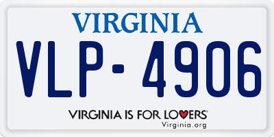 VA license plate VLP4906