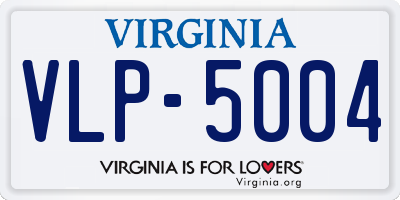 VA license plate VLP5004