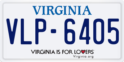 VA license plate VLP6405