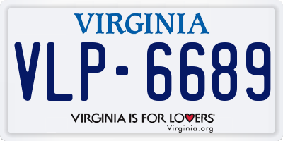 VA license plate VLP6689