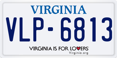 VA license plate VLP6813