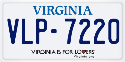 VA license plate VLP7220