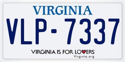 VA license plate VLP7337