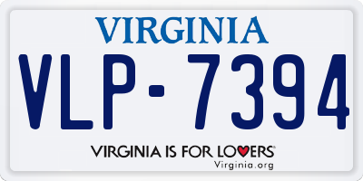 VA license plate VLP7394