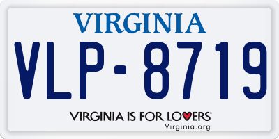 VA license plate VLP8719