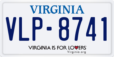 VA license plate VLP8741