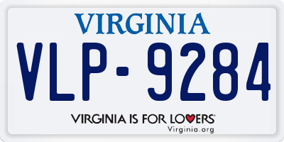 VA license plate VLP9284