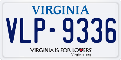 VA license plate VLP9336