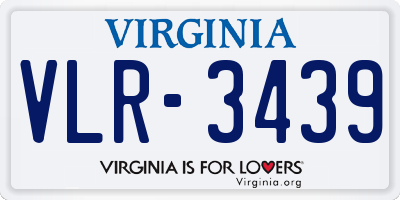 VA license plate VLR3439