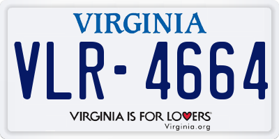 VA license plate VLR4664