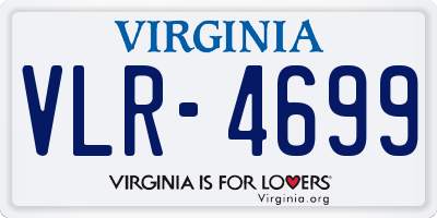 VA license plate VLR4699