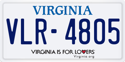 VA license plate VLR4805