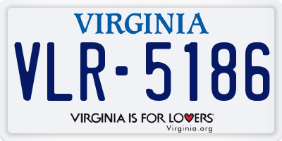 VA license plate VLR5186