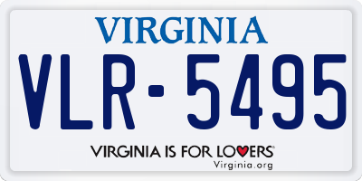 VA license plate VLR5495