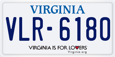 VA license plate VLR6180