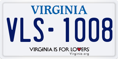 VA license plate VLS1008