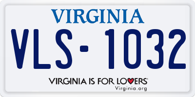 VA license plate VLS1032