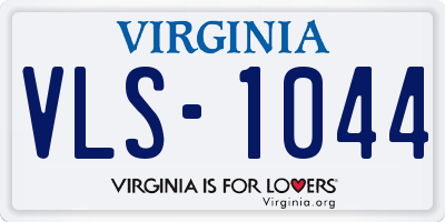 VA license plate VLS1044