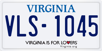 VA license plate VLS1045