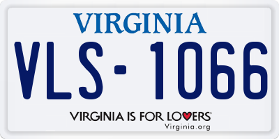 VA license plate VLS1066