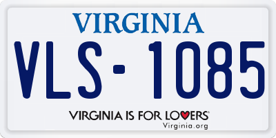 VA license plate VLS1085