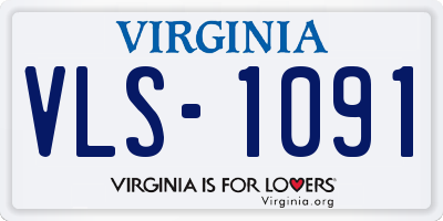 VA license plate VLS1091