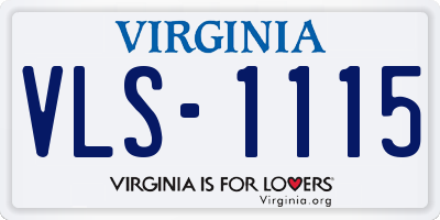 VA license plate VLS1115