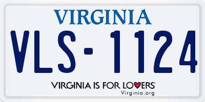 VA license plate VLS1124