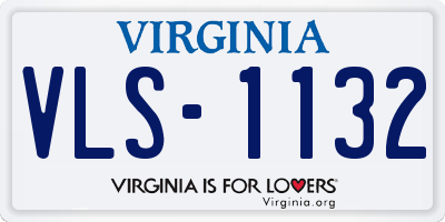 VA license plate VLS1132