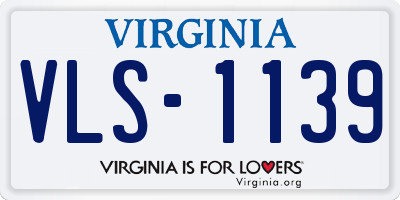 VA license plate VLS1139