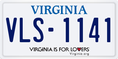 VA license plate VLS1141