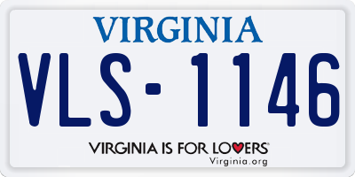 VA license plate VLS1146