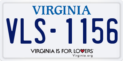 VA license plate VLS1156