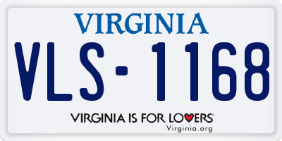 VA license plate VLS1168