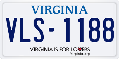 VA license plate VLS1188