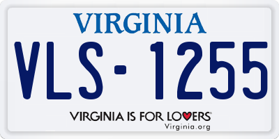 VA license plate VLS1255