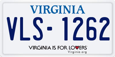 VA license plate VLS1262