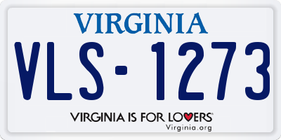 VA license plate VLS1273